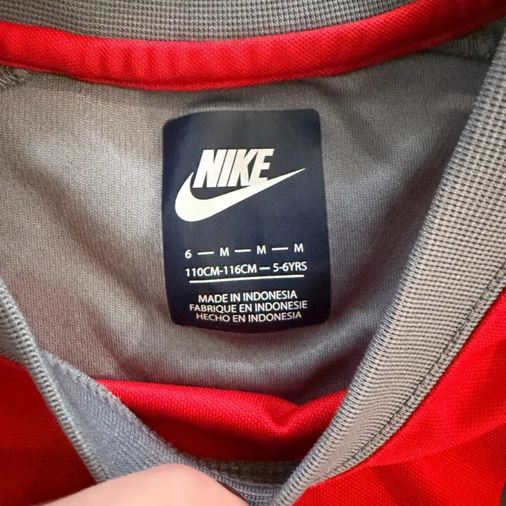 Nike Red and Gray Kids Tank Top size 6 (M)